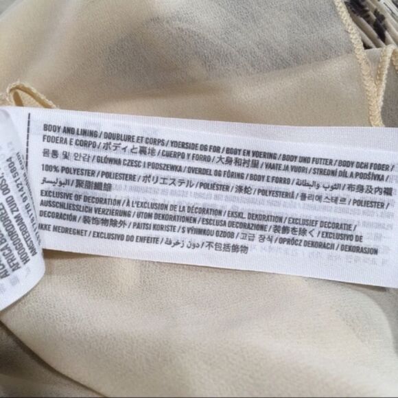 NWOT HOLLISTER HALTER ANIMAL PRINT STRAPPY PLEATED‎ CHIFFON TANK BABYDOLL FAIRY - Picture 4 of 5